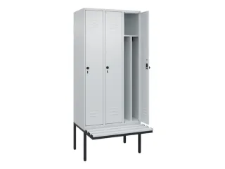 locker voor scheiding van kleding,HxBxD 2120x900x815mm,3vak - 2