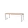 Domino Plus Vergadertafel Hoogte Instelbaar 200x100 Havana alu poot