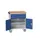 gereedschapswagen 980x800x600mm multiplexblad 2 laden+kast, RAL5010