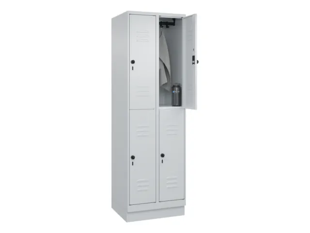 dubbeldekse locker,HxBxD 1950x600x500mm,2x2vak.,vak B 300mm
