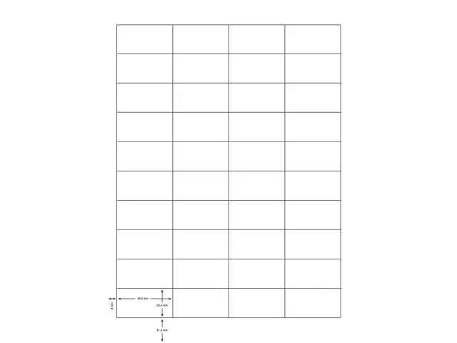 Q-connect Etiketten 48,5x25,4mm A4 Wit 4000 stuks