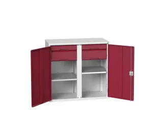 universele kast,HxBxD 1000x1050x550mm,2xStalen bodem,4lade(n) - 1