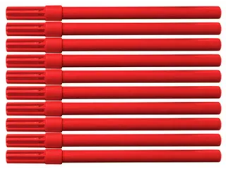 Viltstift 1mm rood 10 stuks - 1