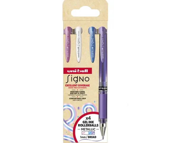 Signo Broad Creative gelroller, etui 4 kleuren assorti