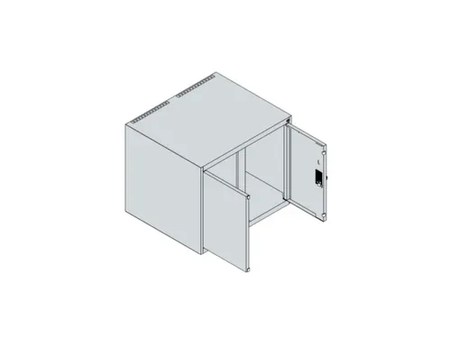 opzetkast,v. locker,2vak.,vak B 300mm,HxBxD 500x600x500mm,vleugeldeur