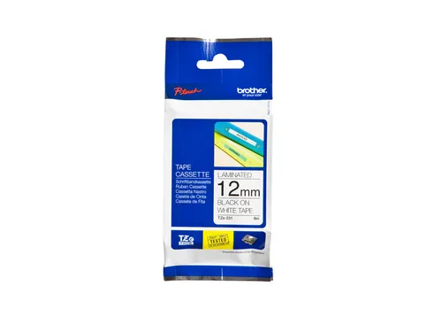 Labeltape Brother P-touch TZE-231 12mm zwart op wit