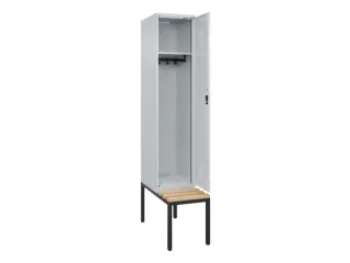 locker met bank,HxBxD 2120x400x815mm,1vak,vak B 400mm,cilinderslot - 1