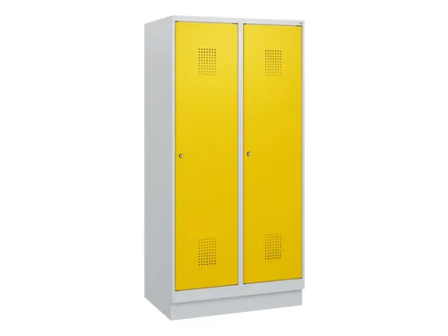 schoollocker,HxBxD 1630x800x500mm,2vak,vak B 400mm,cil.-slot,sokkel