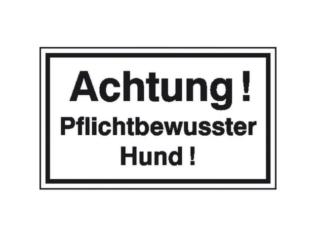 aanwijzingsbord,Let op! Waakhond,aluminium gemerkt,gemoffeld,wit