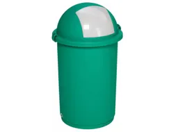 Afvalverzamelaar Kunststof 50 Liter 760x410mm Inworpklep Groen
