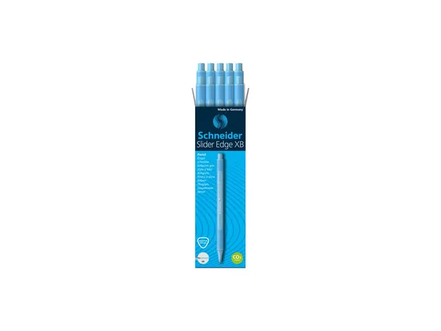 Balpen Schneider Slider Edge XB Pastel Baby-Blue doos 10 stuks
