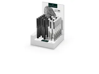 rollerball Faber-Castell WRITink Print display 20 stuks zwart/wit - 1