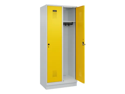 locker,HxBxD 1950x800x500mm,2vak,vak B 400mm,draaigrendel,sokkel