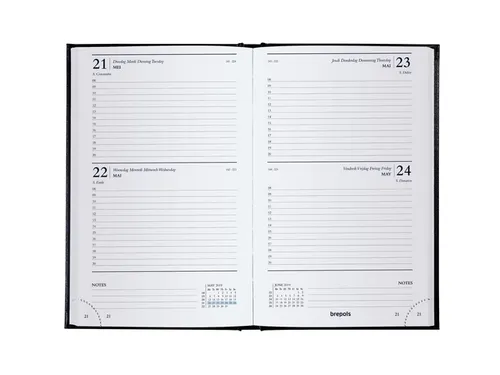 Agenda 2027 Brepols Saturnus Lima 2dagen/1pagina zwart