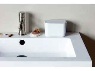 Mindset Badkamer afvalbakje 1.28 Liter Wit - 9