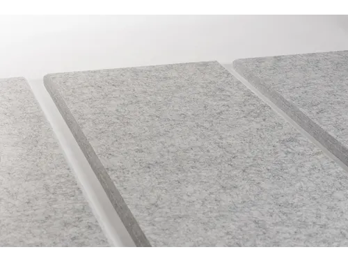 Akoestische PET-vilt wandtegels 30x120cm Lichtgrijs 4 Stuks