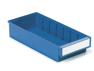 stellingbak,HxBxD 82x186x400mm,PP,blauw - 1