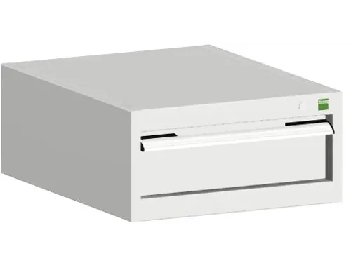 ladekast HxBxD 250x525x650mm 1lade RAL7035