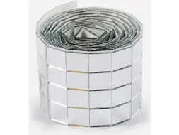 Mozaieksteentjes Folia zilver zelfklevend 10x10mm