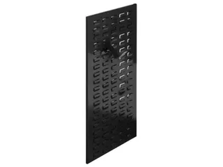 Gesleufde Plaat Staal Hxb 1500x450mm Staand Ral 9005 Gitzwart - 2