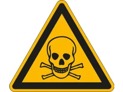 Waarschuwingsbord,Waarschuwing: Giftige Stoffen,Wandbord,Aluminium
