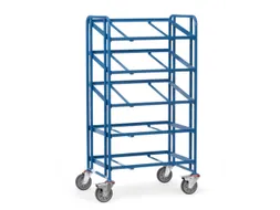 Etagewagen,Draagverm. 300Kg,5Etage(S),Open,Gekanteld