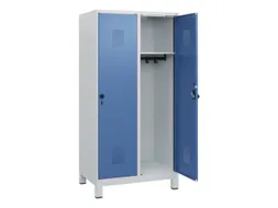 schoollocker,HxBxD 1630x800x500mm,2vak,vak B 400mm,draaigrendel,voeten