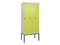 locker,HxBxD 2120x900x500mm,3vak,vak B 300mm,draaigrendel