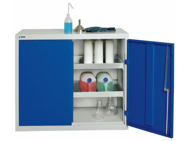 Milieukast Plaatstaal Grijs Blauw Aquatoxische Stoffen 900x1000x500mm