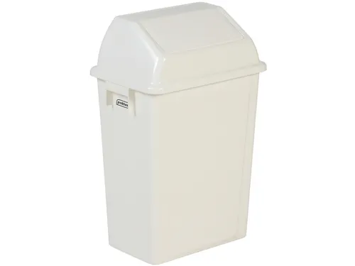 afvalbak,40l,HxBxD 600x395x276mm,wandmontage,romp PP wit