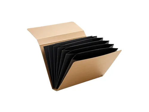 Sorteermap Multo Kraft Line A4 7 vaks bruin karton