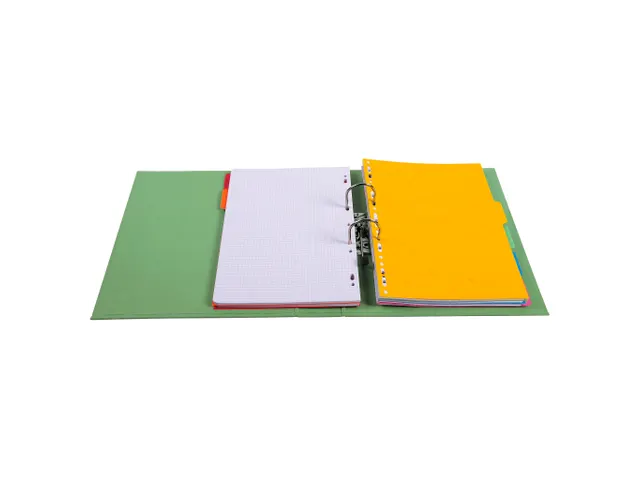 Classeur à levier PVC A4 dos de 70mm. - Vert anis
