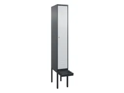 locker voor scheiding van kleding,HxBxD 2120x300x815mm,1vak