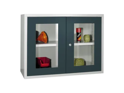 Hangkast 600x800x300mm Achterwand Glad Ral 7035 Front Ral 7016
