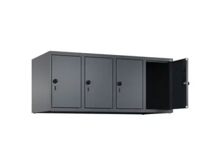 opzetkast,v. locker,4vak.,vak B 300mm,HxBxD 500x1200x500mm,vleugeldeur - 2