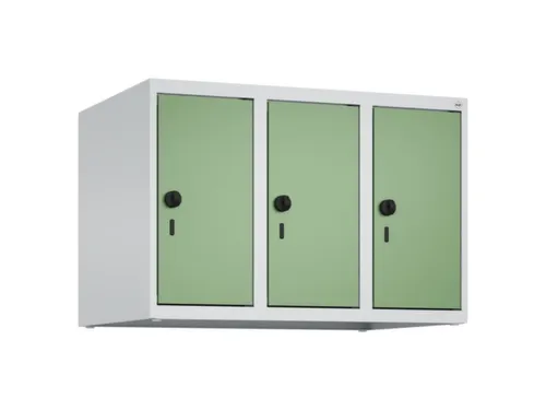 opzetkast,v. locker,3vak.,vak B 250mm,HxBxD 500x750x500mm,vleugeldeur
