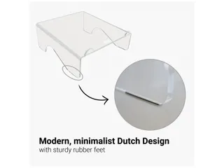 Acryl Laptopstandaard Transparant voor Laptops tot 17 Inch - 11