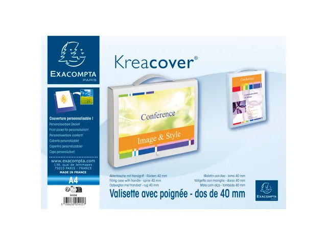 Exacompta Elastobox met Handvat Kreacover