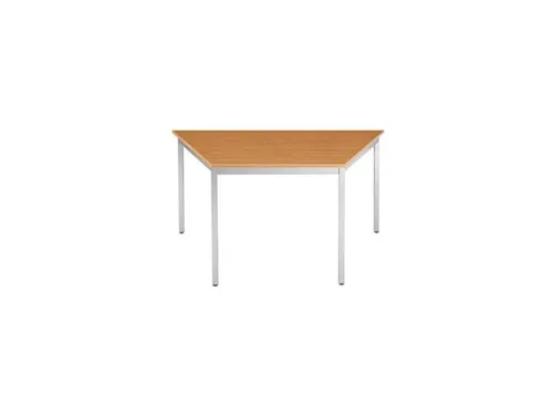 Tafel Trapeziumvormig 120x60 Cm Frame Aluminium Blad Kersenhout