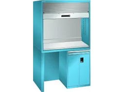 pc-kast,HxBxD 2200x1434x725mm,toetsenbordblad,romp RAL 5012