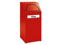 Afvalverzamelaar Vuurremmend 65 Liter 970X405X380Mm Binnenbak Rood