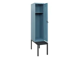 locker met bank,HxBxD 1950x400x815mm,1vak,vak B 400mm,draaigrendel