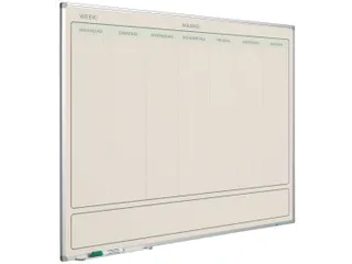 Weekplanner Elegance Nederlands softline profiel 8mm 90x120cm aluframe - 1