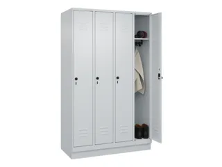 locker,HxBxD 1950x1200x500mm,4vak,vak B 300mm,draaigrendel,sokkel - 3