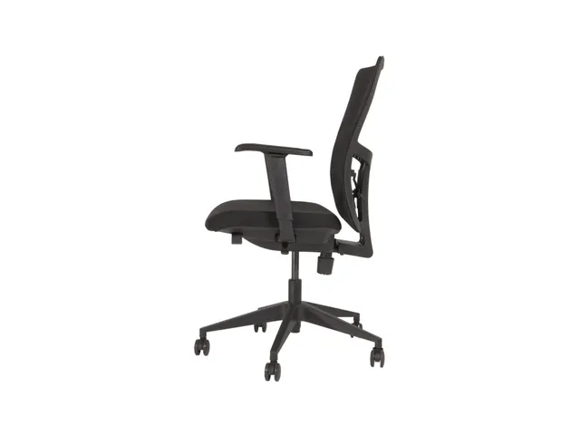 Bureaustoel serie 250 NEN-EN 1335 Zwart Mesh en Zwart voetkruis