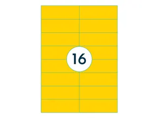 Gekleurde Etiketten 105x37mm Geel 42717 1000 Vel - 3