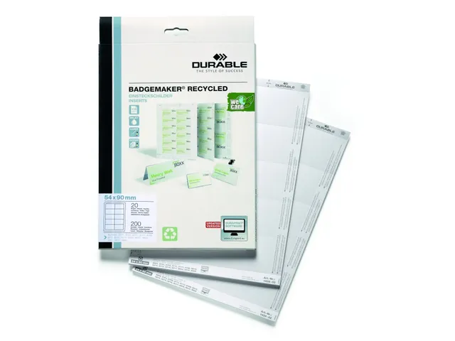 Badgemaker Inserts Gerecycled 54x90mm