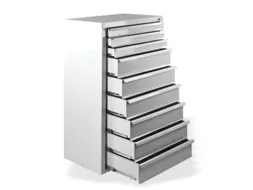 ladekast,HxBxD 1200x700x435mm,9lade(n),volledig uittrekbaar
