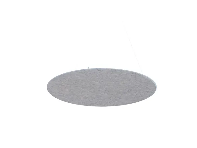 Panneau de plafond acoustique rond Feutre PET Ø120cm Gris clair