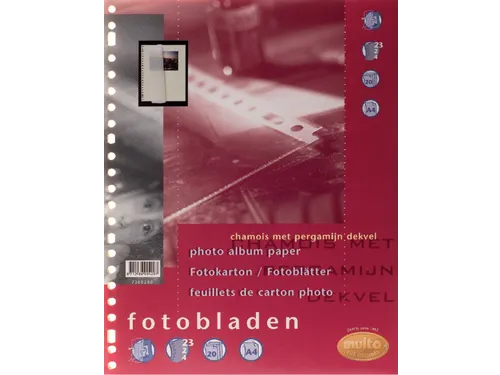 Fotobladen Multo A4 23-Gaats +Dekvel Chamois 20 vel